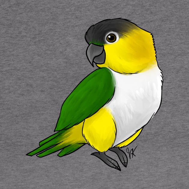 Bird - Caique - Black-Headded Parrot by Jen's Dogs Custom Gifts and Designs